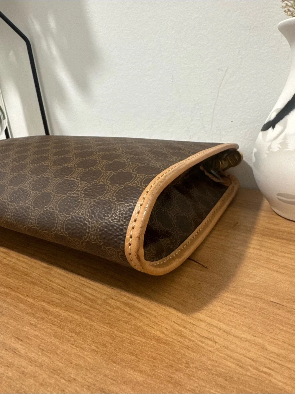 Authentic Vintage Celine Macadam Clutch Pouch